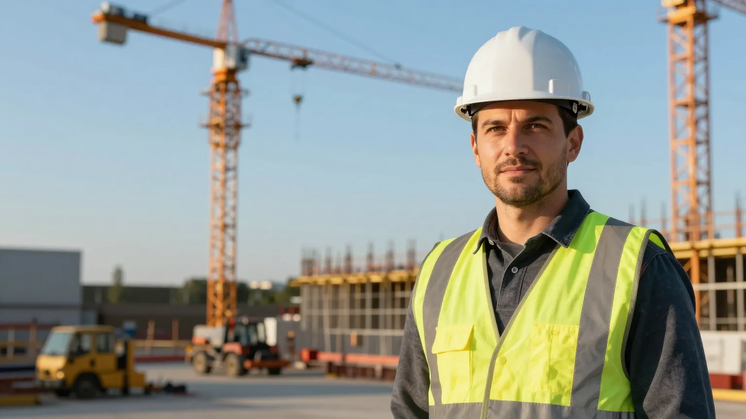 Contractor at a job site